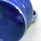 Italienischer blauer zylindrischer Keramikkrug mit farbiger abstrakter Dekoration, 1960er 10