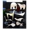 Italian Black Acrylic Glass Decorative Panel with Animal by Lino Sabattini, 1980s, Image 1