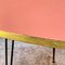 Mid-Century Modern Italian Pink Coffee Table with Metal Rod, 1960s 5