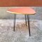 Mesa de centro italiana Mid-Century moderna en rosa con barra de metal, años 60, Imagen 3