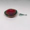 Mid-Century Modern Italian Red Murano Ashtray with Yellow and Green Shades,1970s, Image 4