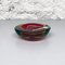 Mid-Century Modern Italian Red Murano Ashtray with Yellow and Green Shades,1970s, Image 2