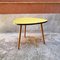 Tavolino da caffè giallo con gambe originali in faggio massiccio, anni '60, Immagine 4