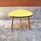Tavolino da caffè giallo con gambe originali in faggio massiccio, anni '60, Immagine 3