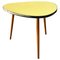 Northern European Yellow Coffee Table with Original Solid Beech Legs, 1960s, Image 1