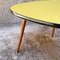 Tavolino da caffè giallo con gambe originali in faggio massiccio, anni '60, Immagine 6