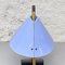 Italienische Mid-Century Tischlampen aus Messing mit blauem Lampenschirm von Stilnovo, 1950er, 2er Set 16