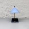 Mid-Century Italian Brass Table Lamps with Blue Lampshade by Stilnovo, 1950s, Set of 2, Image 14