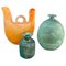 Mid-Century Italian Murano Glass Vases by Gino Cenedese from Scavo Series, 1960s, Set of 3 1