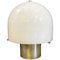 Mid-Century Modern Italian Table Lamp with Glossy Opal Glass by Mazzega, 1970s 1