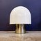 Mid-Century Modern Italian Table Lamp with Glossy Opal Glass by Mazzega, 1970s 2