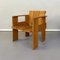 Italian Beech Wood Crate Chair and Desk by G. Rietveld for Cassina, 1934, Set of 2 9