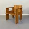 Italian Beech Wood Crate Chair and Desk by G. Rietveld for Cassina, 1934, Set of 2, Image 9