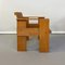 Italian Beech Wood Crate Chair and Desk by G. Rietveld for Cassina, 1934, Set of 2 13