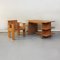 Italian Beech Wood Crate Chair and Desk by G. Rietveld for Cassina, 1934, Set of 2, Image 2