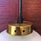 Mid-Century Italian Opaline Glass Wall Light with Black Metal Structure, 1950s 7