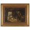 Pieter Plas, establo de ovejas, siglo XIX, óleo sobre lienzo, enmarcado, Imagen 1