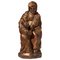 Spanish School Gilded Wooden Sculpture of Mary Holding Jesus, Image 1
