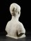 Marmor Büste eines weiblichen Kopfes von Louis Dubar 5