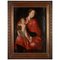 Flemish School, Painting of Madonna and Child, Oil on Panel, Framed 1