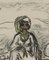 Kees Van Dongen, Boceto de mujer, Carboncillo sobre papel, Enmarcado, Imagen 4