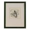 Kees Van Dongen, Sketch of Woman, Charcoal on Paper, Framed 1