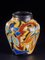 Colorful Hand Painted Ceramic Vases with Floral Design, Set of 3 5