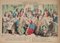 Charles Vernier, Grand Banquet Renouvelé des Noces, siglo XIX, Tinta sobre papel, enmarcado, Imagen 2