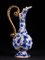 Belgische Keramik mit handbemalten blauen Verzierungen, 3er Set 7