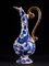 Belgische Keramik mit handbemalten blauen Verzierungen, 3er Set 4