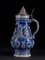 Keramik Bier Karaffen mit Indigo Blue Dekorationen, 4er Set 3