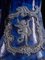 Jarras de cerveza de cerámica con adornos en azul índigo. Juego de 4, Imagen 13