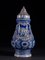 Ceramic Beer Carafes with Indigo Blue Decorations, Set of 4 8