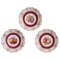 Assortment of Colorful Hand Painted Porcelain Plates Set of 3, Image 1