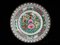 Asian Colourful Hand Painted Porcelain Plates with Intricate Designs, Set of 2, Image 2