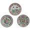 Asian Colourful Hand Painted Porcelain Plates with Intricate Designs, Set of 2, Image 1