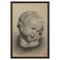 Bebé, siglo XIX, lápiz sobre papel, enmarcado, Imagen 1