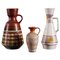 West German Ceramic Vases from Bay, Set of 3 1