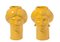 Statuette Solimano e Roxelana, piccole • Gialle di Crita Ceramiche, set di 2, Immagine 1