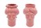 Figuras Solimano & Roxelana M • Trapani rosa de Crita Ceramiche. Juego de 2, Imagen 1