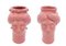 Solimano & Roxelana Figures, M • Pink Trapani from Crita Ceramiche, Set of 2 1