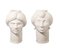 Solimano & Roxelana Figures, Small • White Madonie from Crita Ceramiche, Set of 2 1