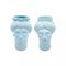 Solimano & Roxelana M Figures • Azure Vendicari from Crita Ceramiche, Set of 2 1