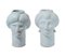Figurines Solimano & Roxelana, Small • Blue Vendicari de Crita Ceramiche, Set de 2 1