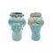 Solimano & Roxelana M Figures • Turquoise Favignana from Crita Ceramiche, Set of 2 1