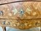 Louis XV Marmor Tablett und Kommode mit Intarsien 3