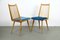 Dining Chairs with Blue Velvet Fabric, 1950s, Set of 4 18