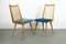 Dining Chairs with Blue Velvet Fabric, 1950s, Set of 4, Image 18