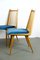 Dining Chairs with Blue Velvet Fabric, 1950s, Set of 4 13