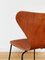 Teak Furnier 3107 Beistellstuhl von Arne Jacobsen für Fritz Hansen, 1972 5